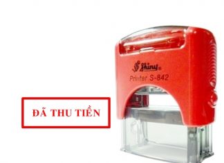 Dấu đã thu tiền tại An Khánh