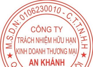 Khắc dấu tròn công ty An Khánh