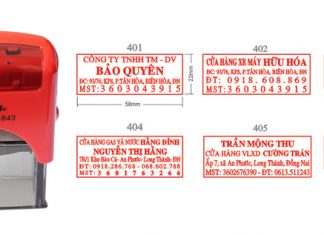 Khắc dấu mã số thuế tại An Khánh