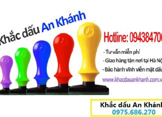 Dịch vụ khắc dấu tên tại An Khánh