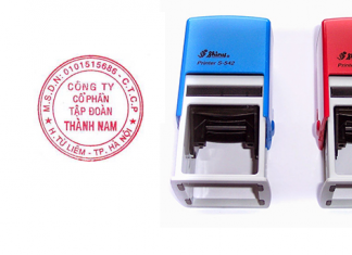 Hướng dẫn cách đổ mực con dấu tròn