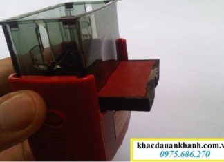 Thay khay mực cho con dấu tròn công ty Cách thay mực con dấu công ty