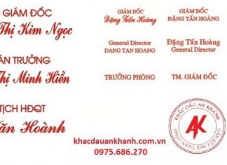 Giá khắc con dấu chữ ký bao nhiêu?