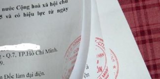 Cách đóng dấu treo