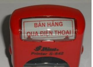 Khắc dấu bán hàng qua điện thoại giá rẻ
