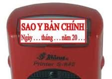 Dấu bản sao y bản chính