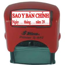 Khắc dấu bản sao Dấu bản sao y bản chính